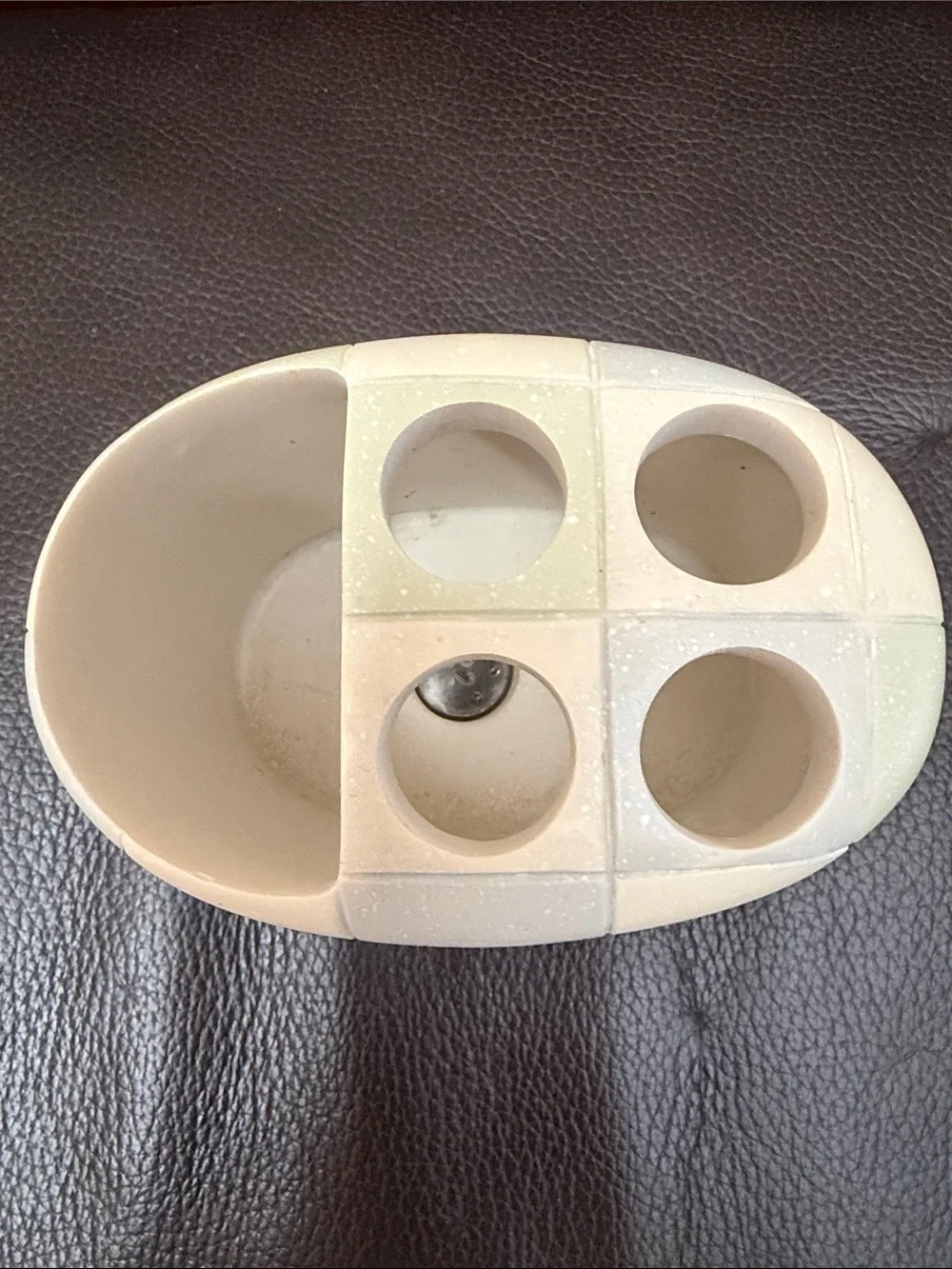 Croscill Rainier Ceramic Toothbrush/Toothpaste Holder